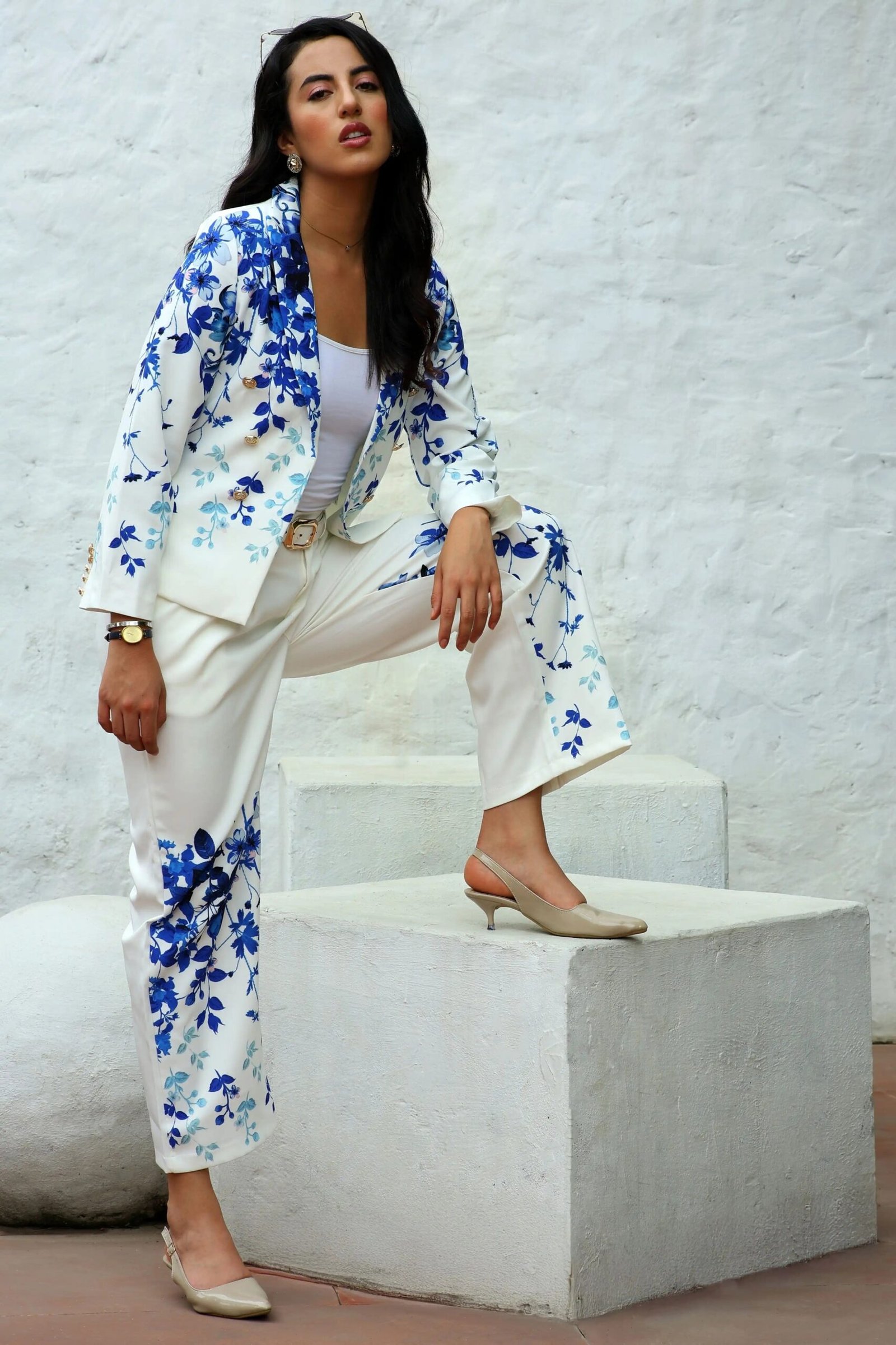 Floral Placement Print Co-ord Set