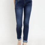 Mid Rise Slim Fit Dark Blue Jeans
