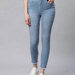 Blue Slim Fit High Waist Jeans