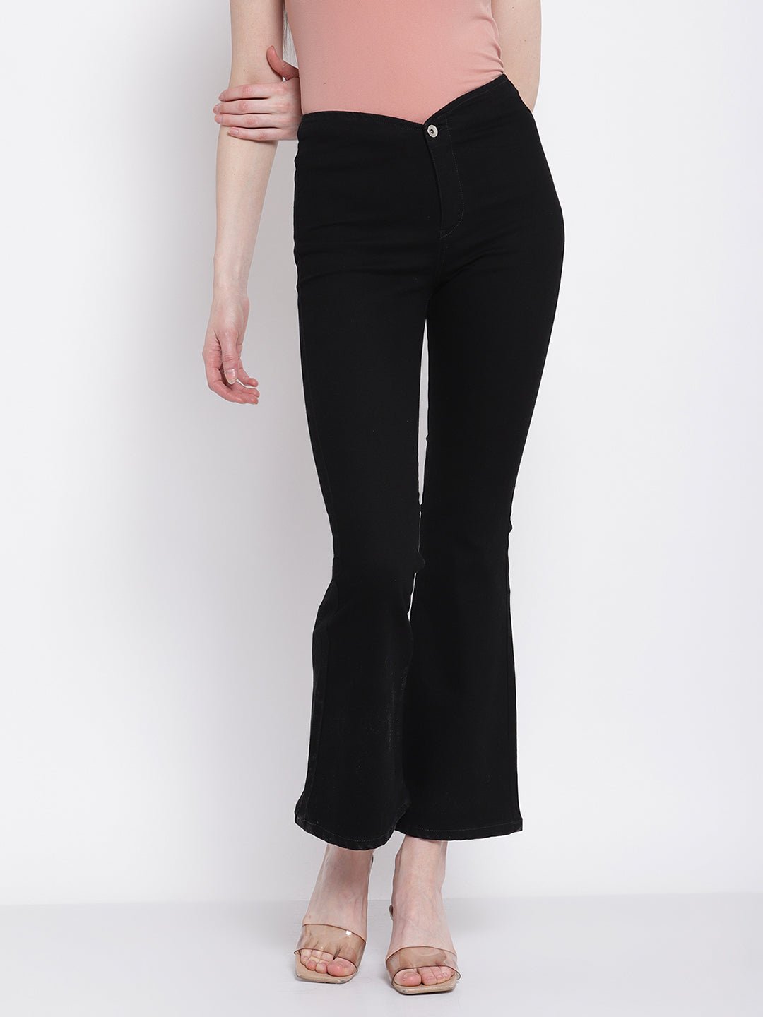 Black Bell Bottom Full Length Jeans