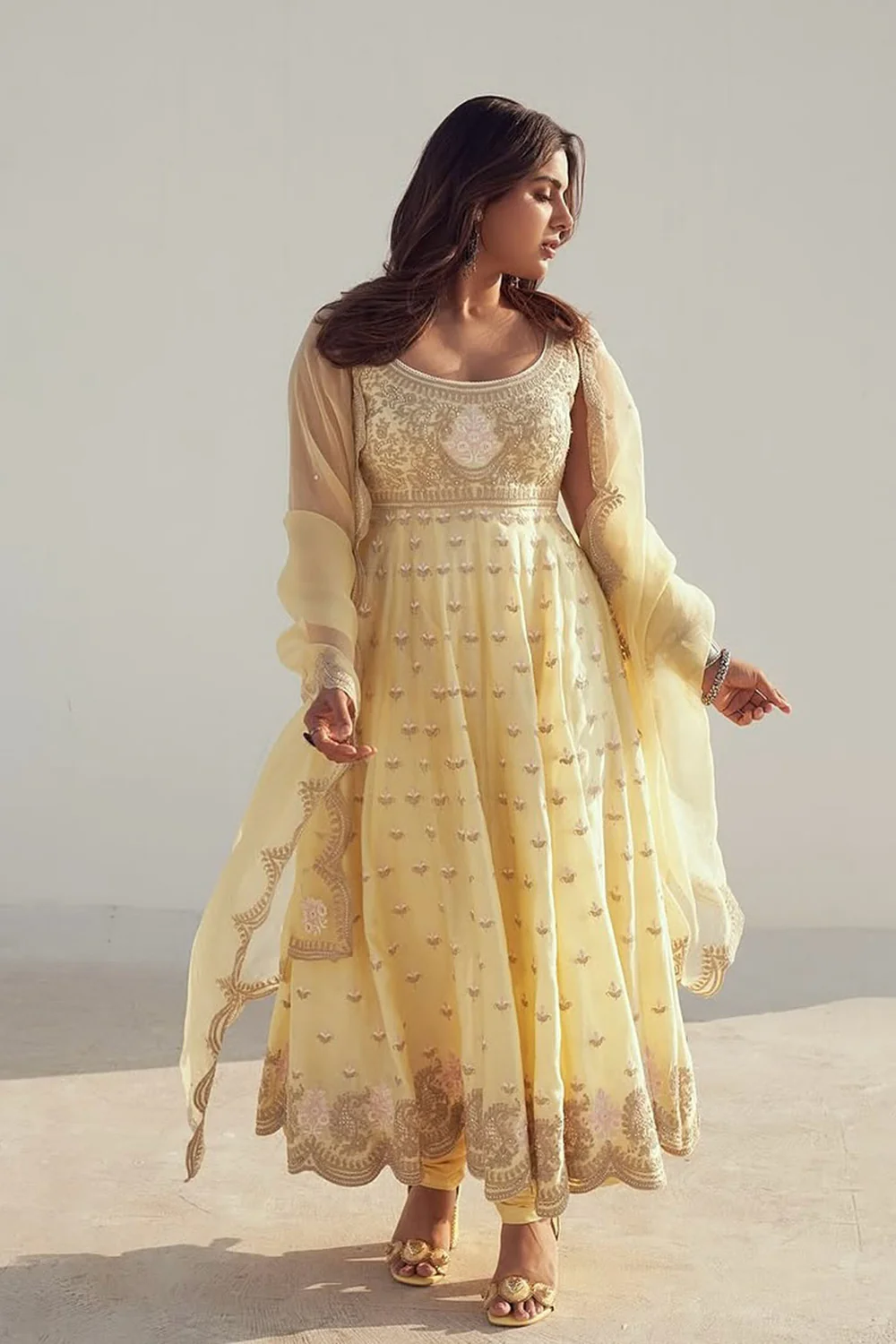Ankle Length Anarkali Suit Set