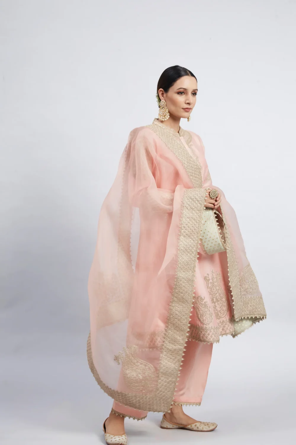 Pink Embroidered Kurta Set