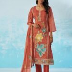 Burgundy Fancy Crush Thread Work Casual Kurta Set
