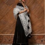 Ganguar Polka Dot Black Suit Set