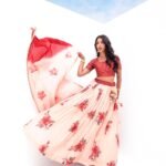 Dreamy Pink and Red Color Viscose Lehenga