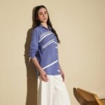 Cotton Striped Regular Shirt - Blue
