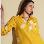 Cotton Floral Shirt - Yellow