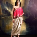 Gold and pink Gulaab skirt set