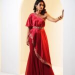 Maroon Seher cape set