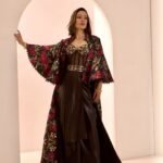 Black Zor jacket gown set
