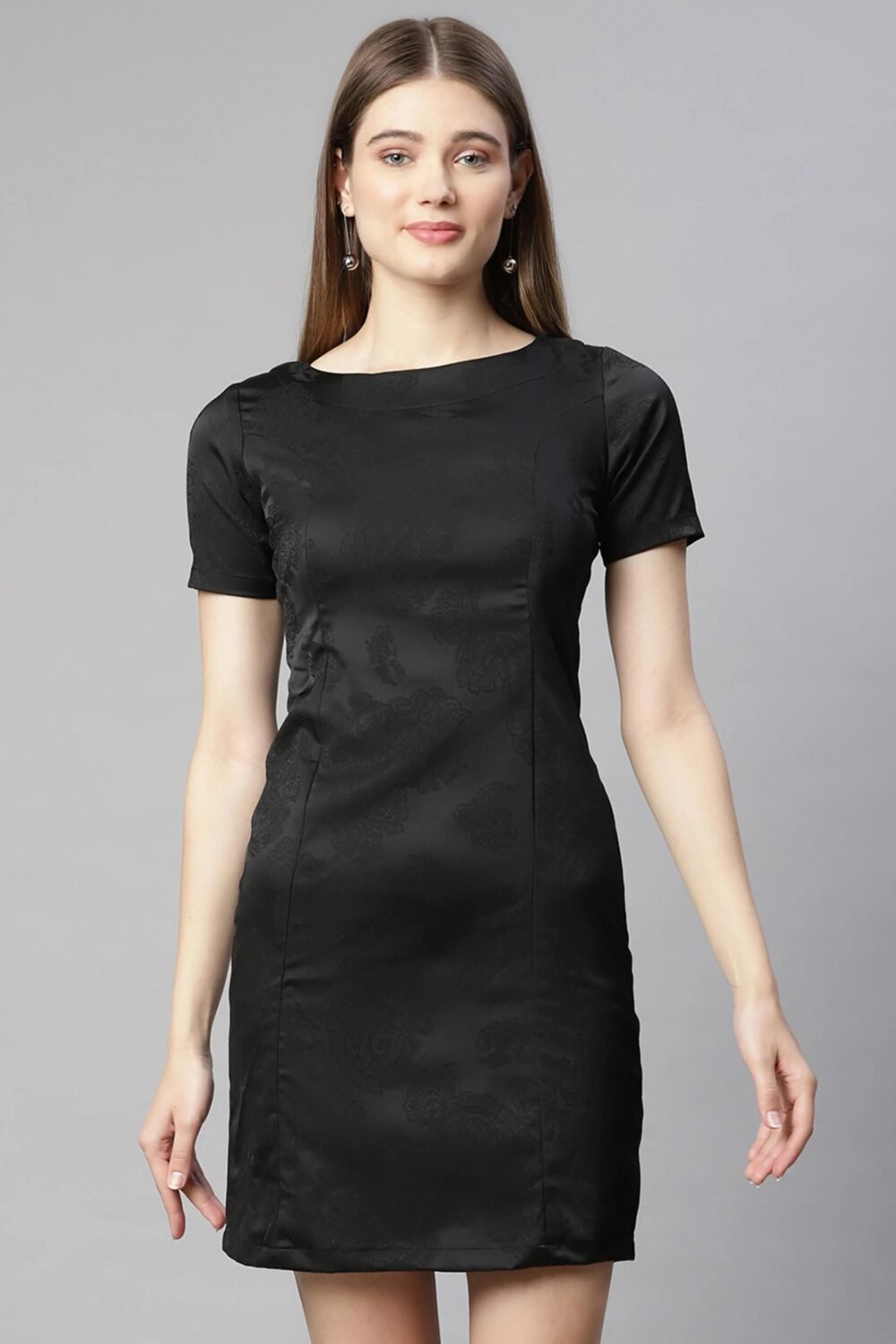 Women Black Hosiery Dress