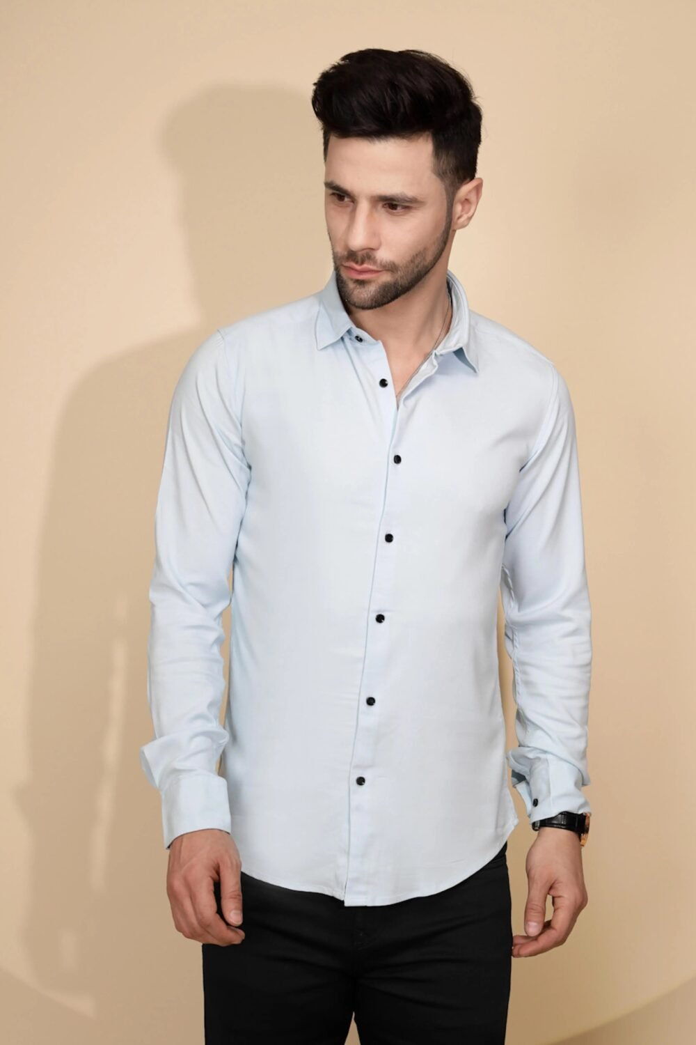 Blue Tailored Fit Shirt