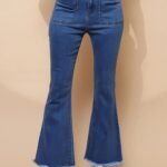 Blue Bootcut Slim Fit Jeans