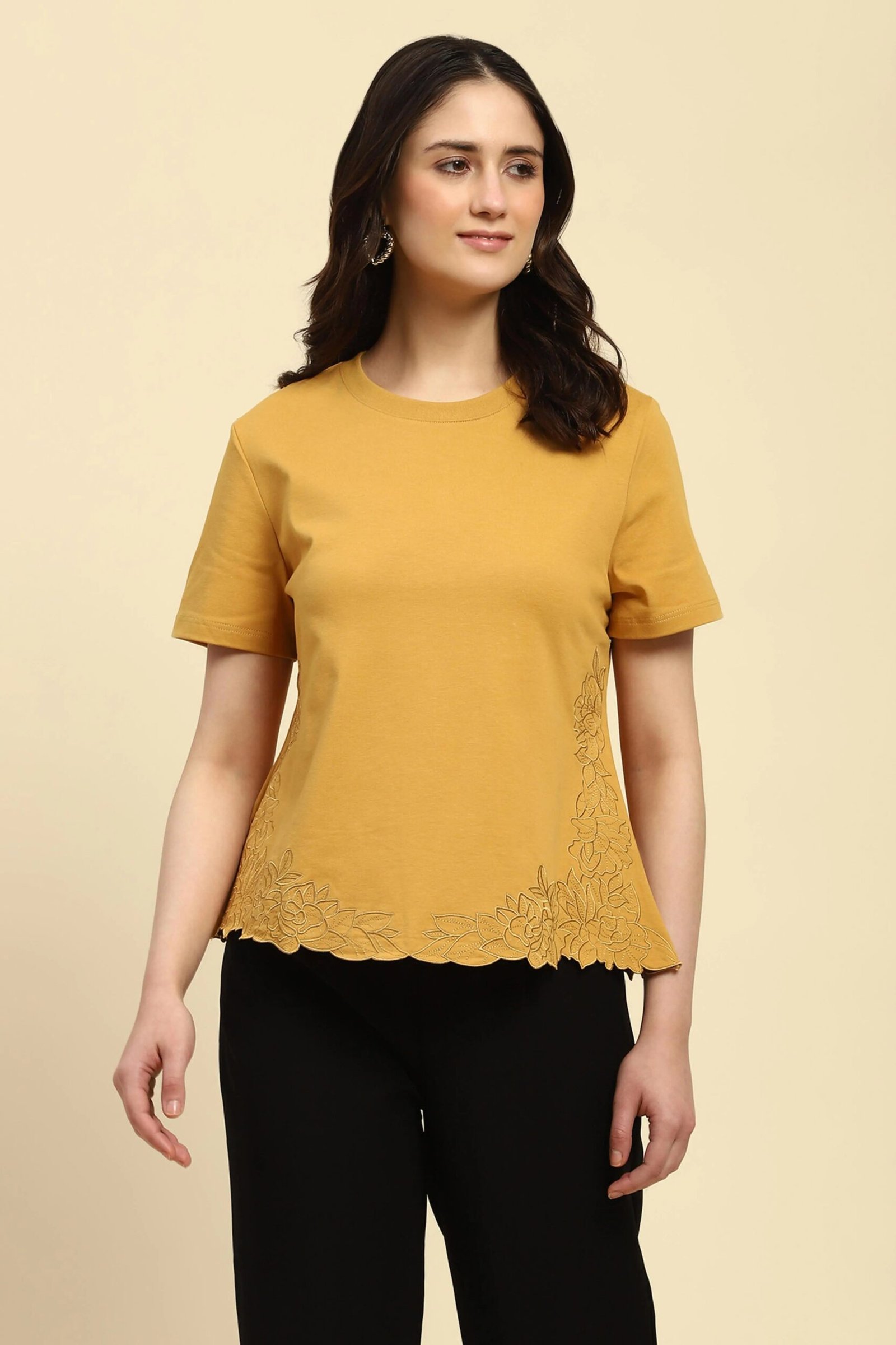 Embroidered UV Protection Cotton Top