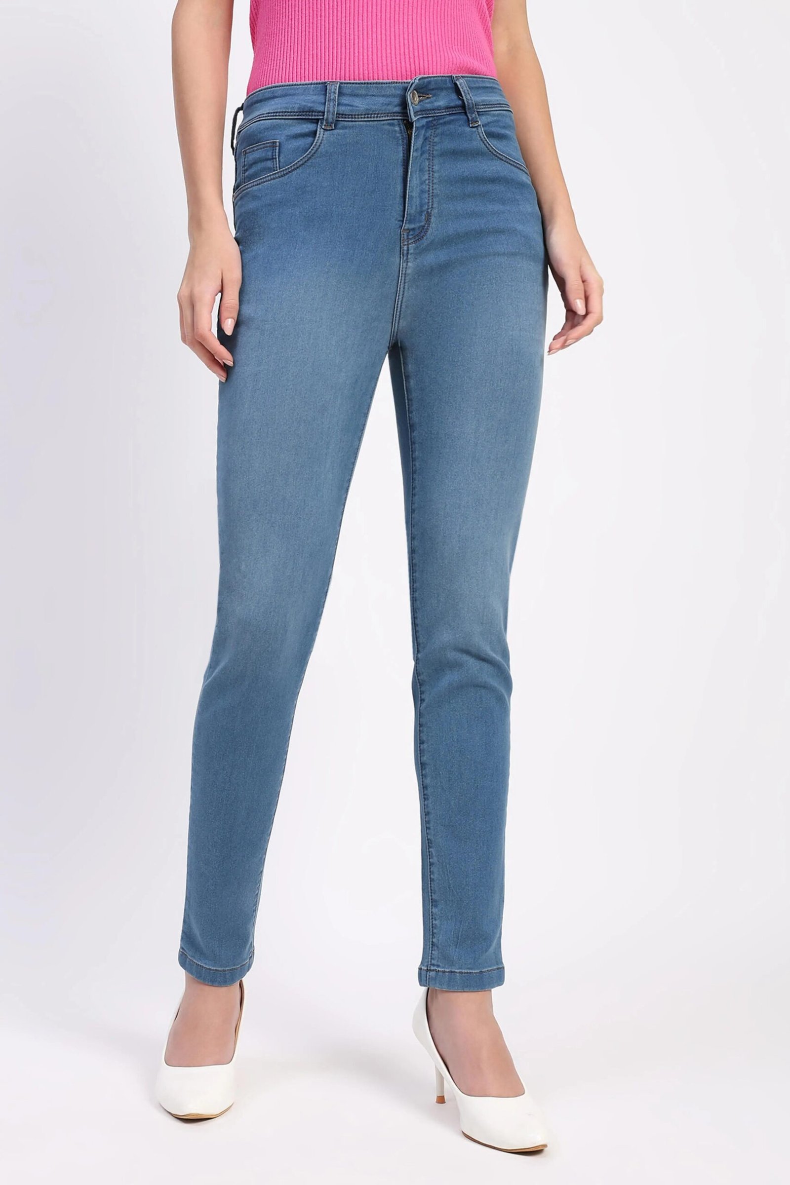 Stretch Slim Blue Denim Jeans