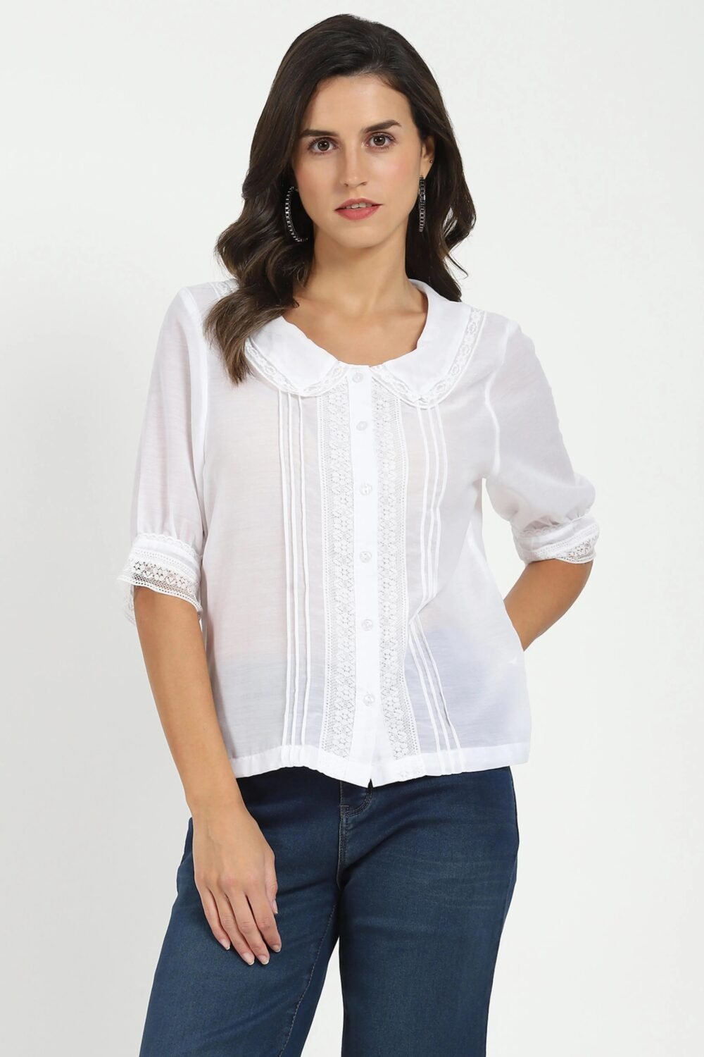 White Solid Top