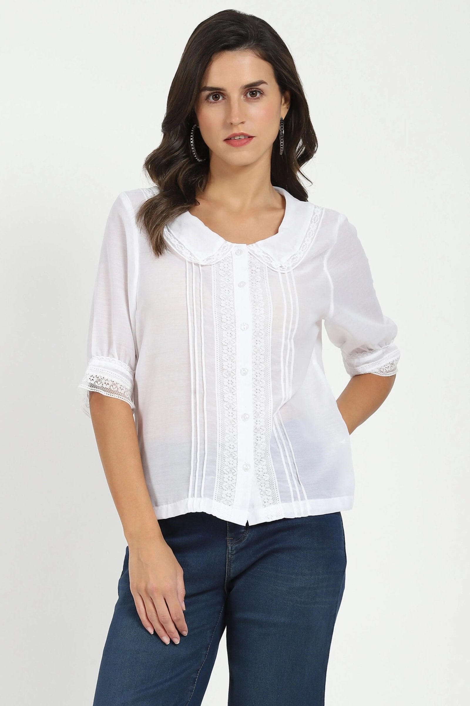 White Solid Top