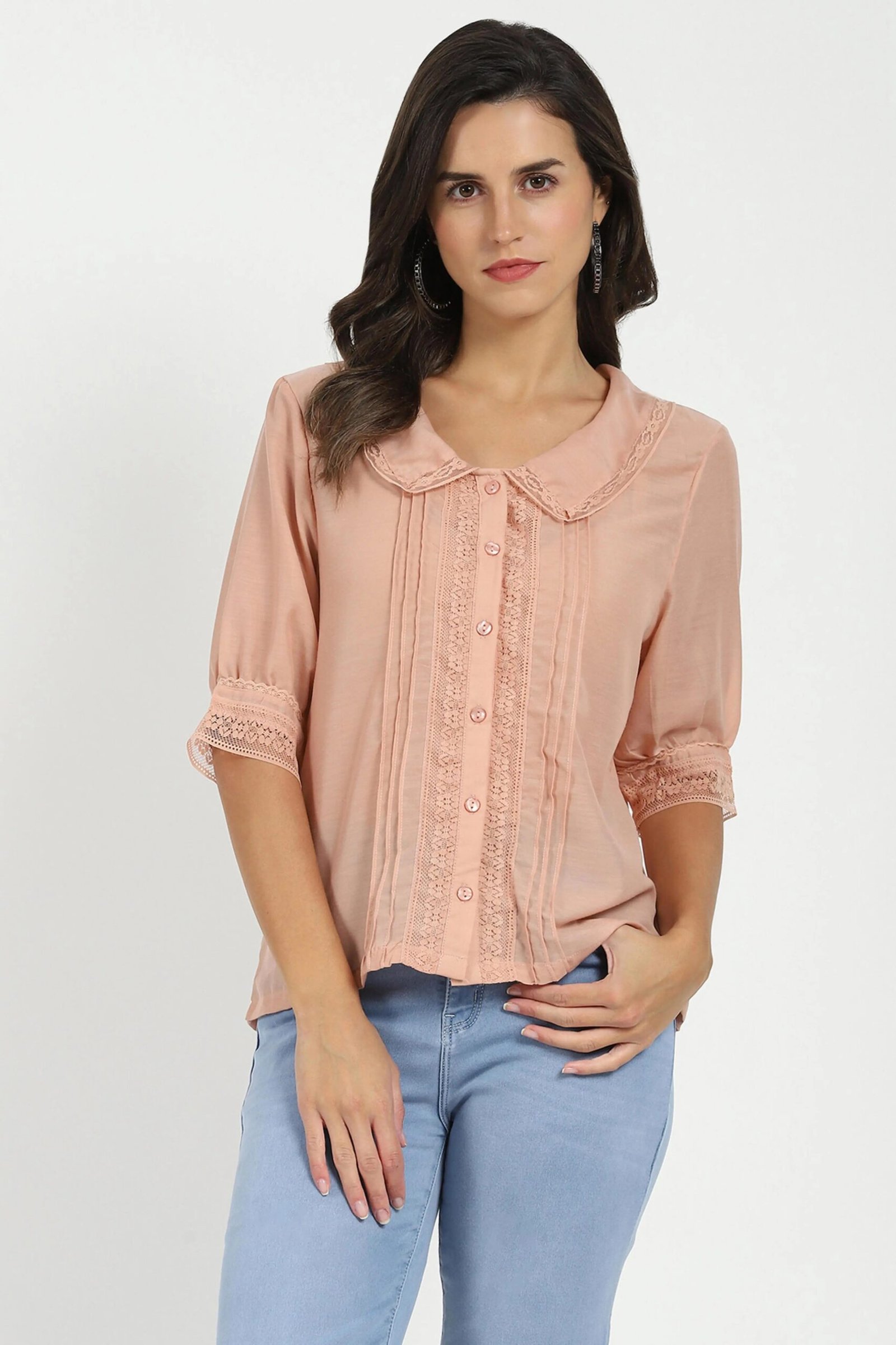 Peach Solid Top