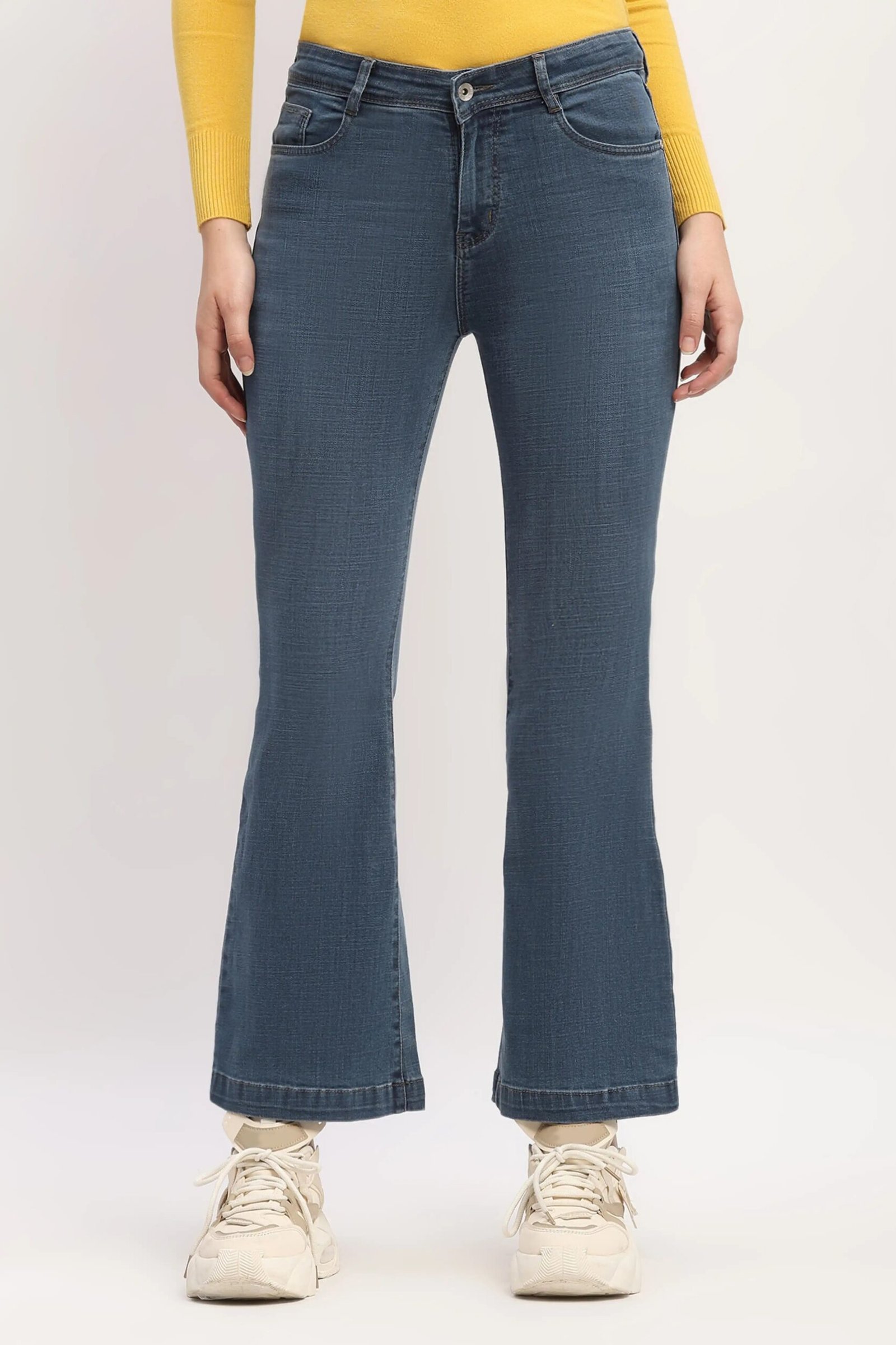 Blue Bootcut Jeans