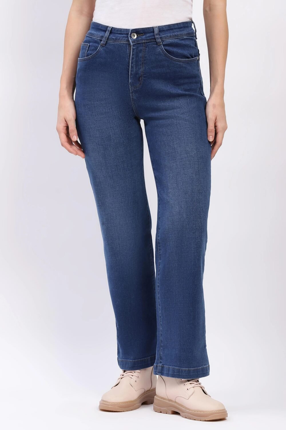 Blue Straight Jeans