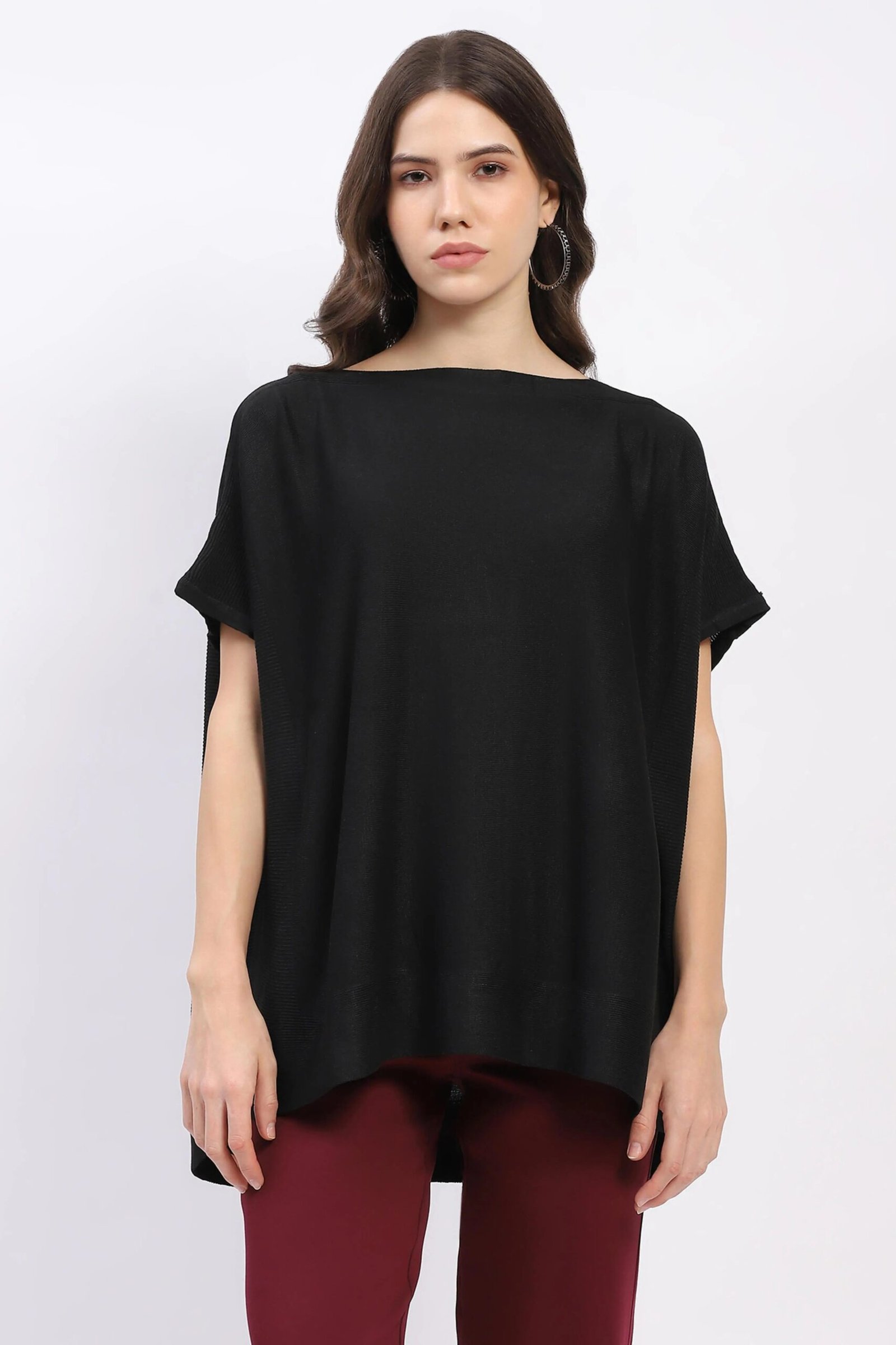 Kaftan-Style Cotton-Blend Top