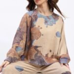 Abstract Print Loose-Fit Co-ord Set