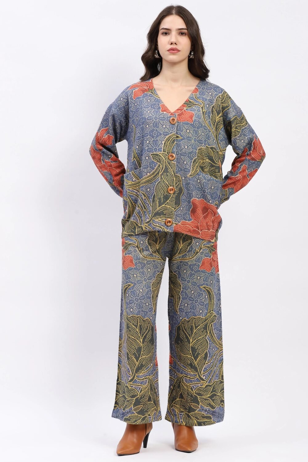 Floral Button-Down Co-ord Set