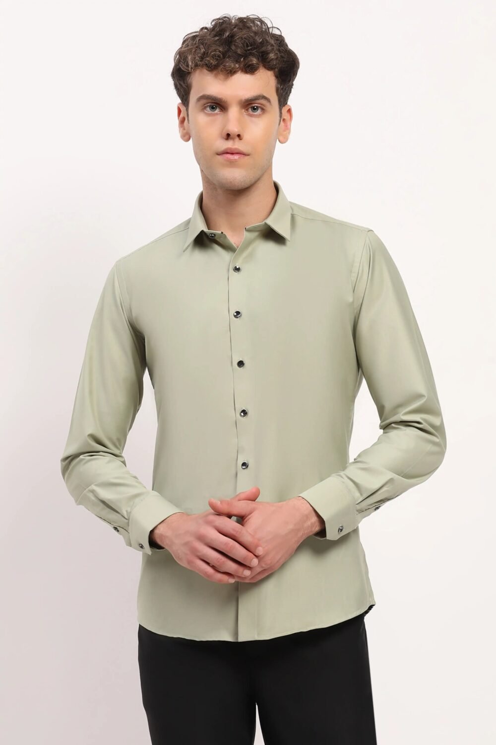 Light Green Viscose Shirt