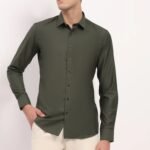 Luxury Green Casual Shirt