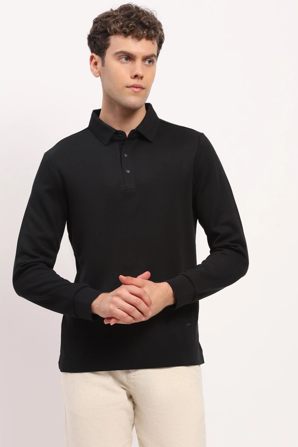 Black Comfort Stretch Winter T-Shirt