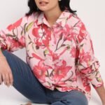 Pink Floral Cotton Shirt