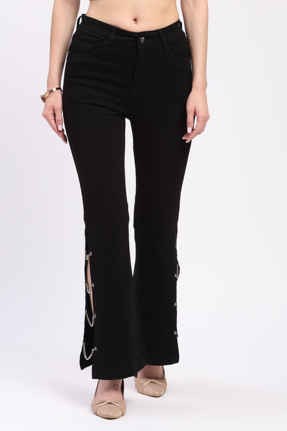 Jet Black Bootcut Jeans