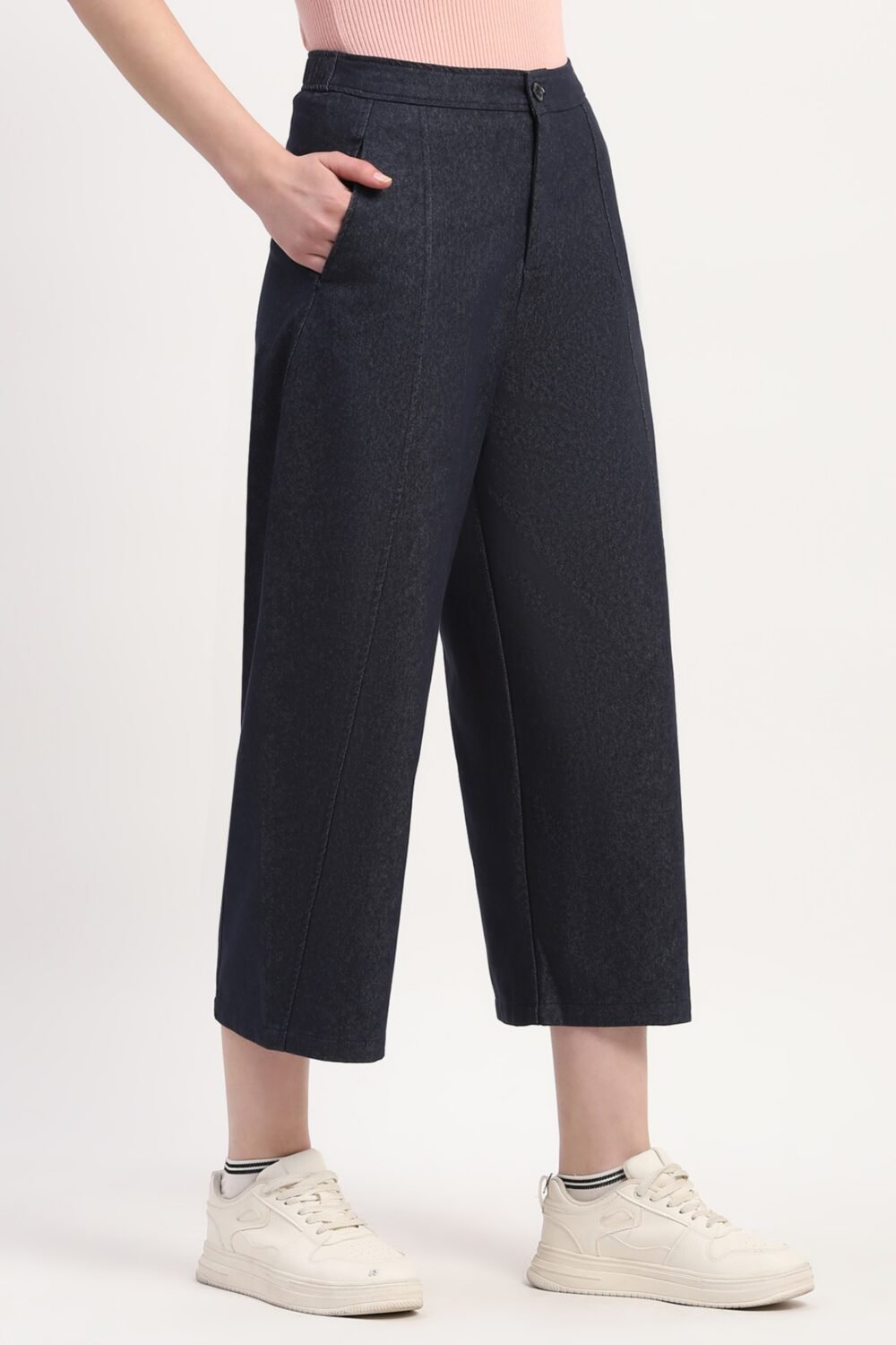 Blue Solid Jeans