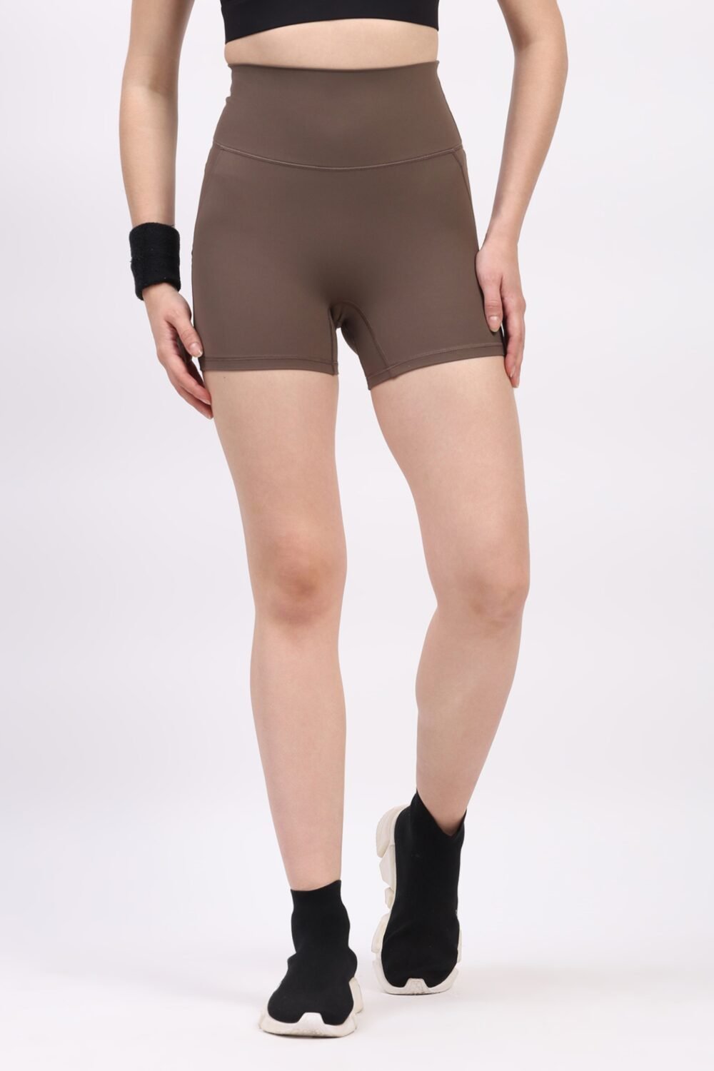 Brown Ultra Stretchable Seamless Shorts