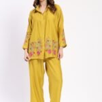 Yellow Embroidered Co-ord Set