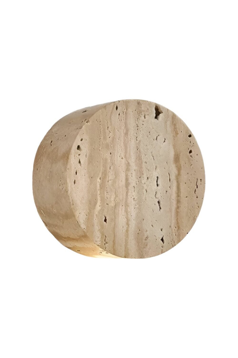 Japanese Wabi Sabi Natural Travertine Stone Wall Light
