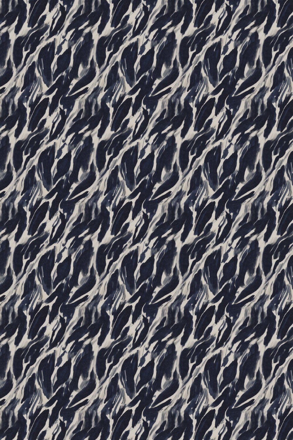 Tidal Drift in Navy Blue Wallpaper