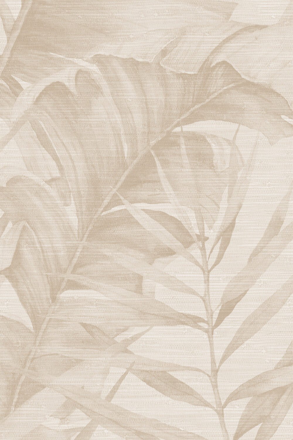 Palm Sanctuary in Beige Wallpaper