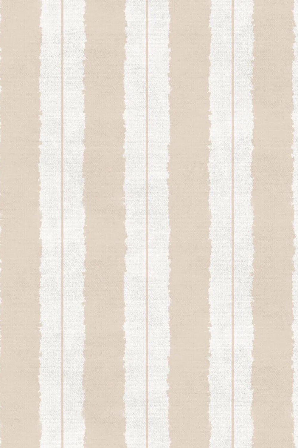 Painterly Stripes In Beige and Cream Wallpaper