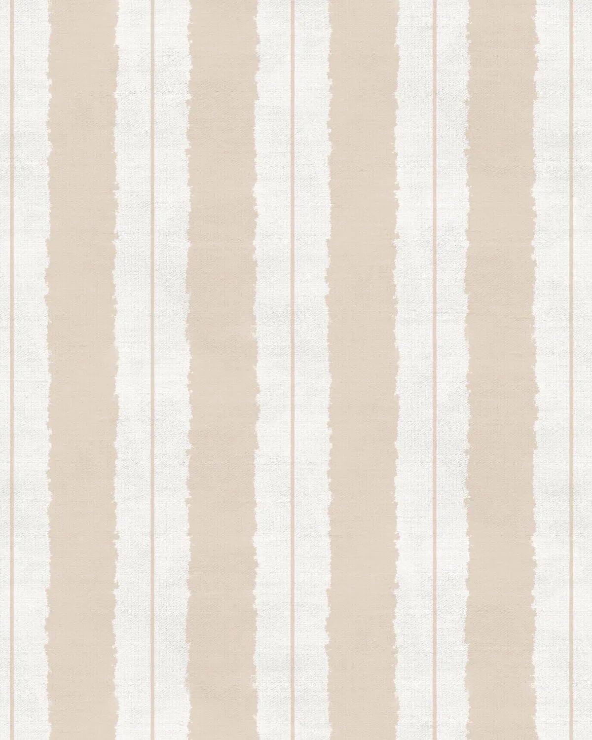 Painterly Stripes In Beige and Cream Wallpaper