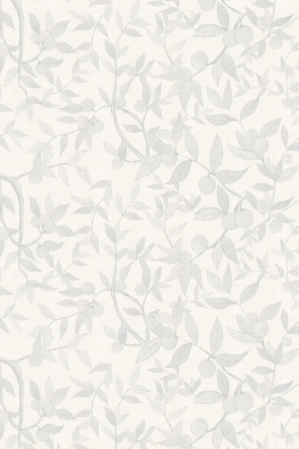 Citrus Tree Luxe in Soft Grey Wallpaper