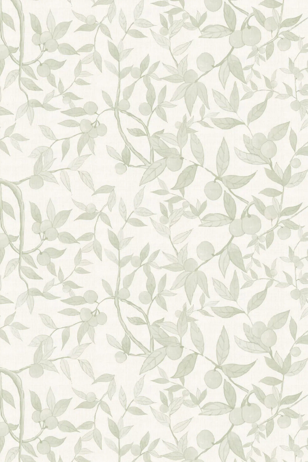 Citrus Tree Luxe in Sage Green Wallpaper