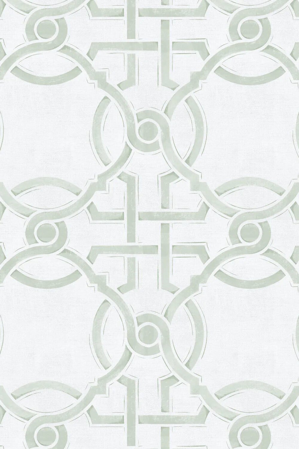 Sketched Trellis in Sage Green Wallpaper