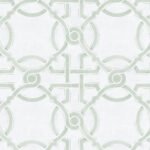 Sketched Trellis in Sage Green Wallpaper