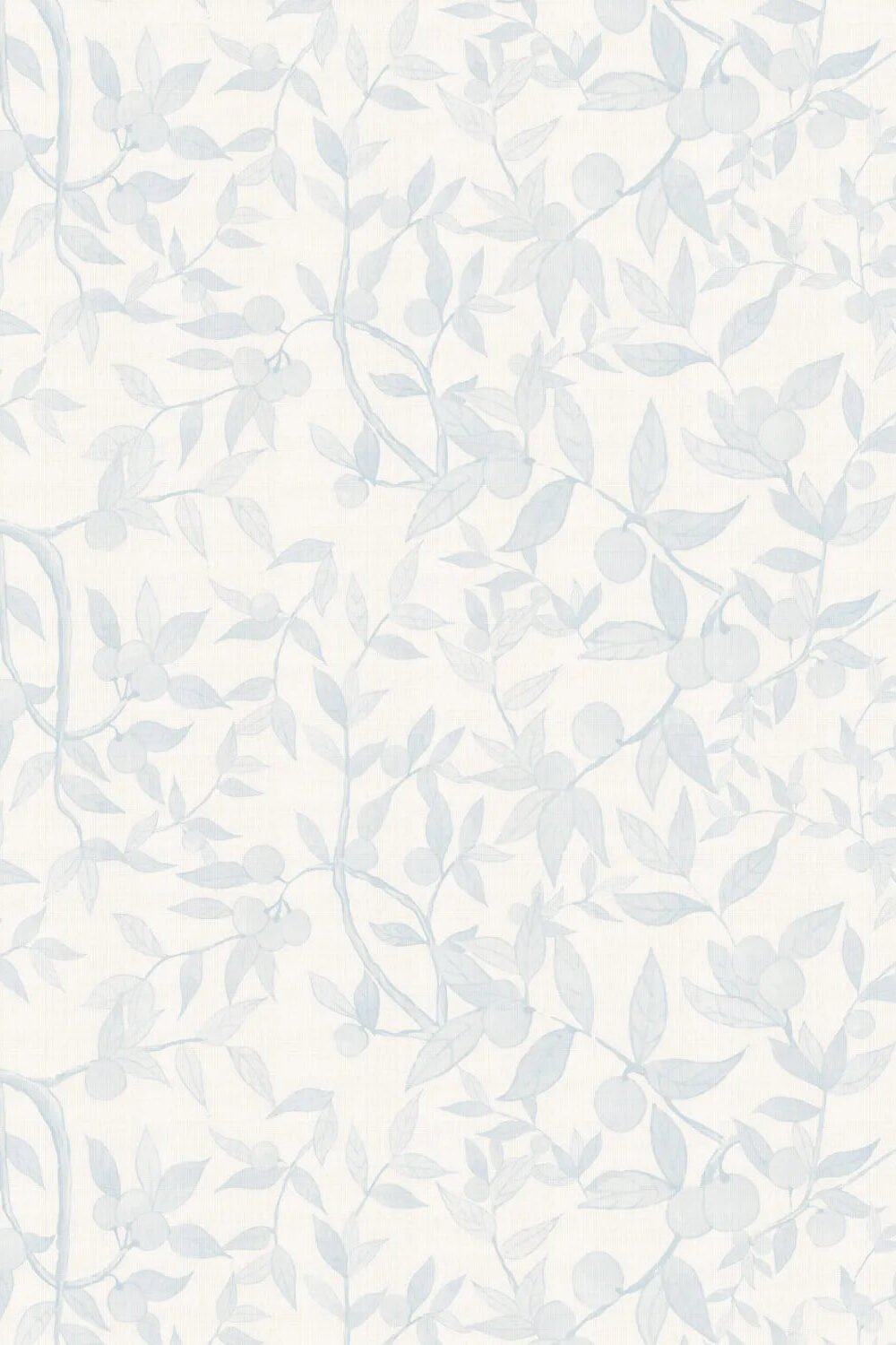 Citrus Tree Luxe in Soft Blue Wallpaper
