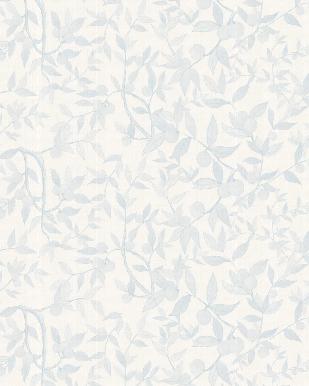 Citrus Tree Luxe in Soft Blue Wallpaper