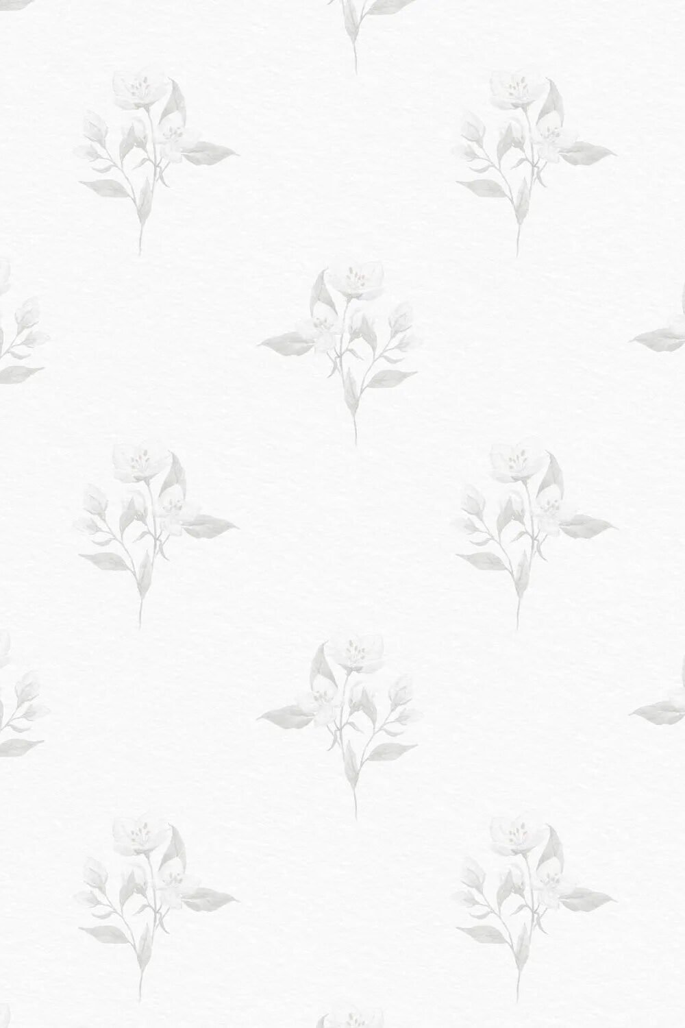 Homestead Flower Drop in Soft Grey Wallpaper
