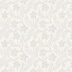 Farmhouse Flowers Faint Blue & Grey Wallpaper