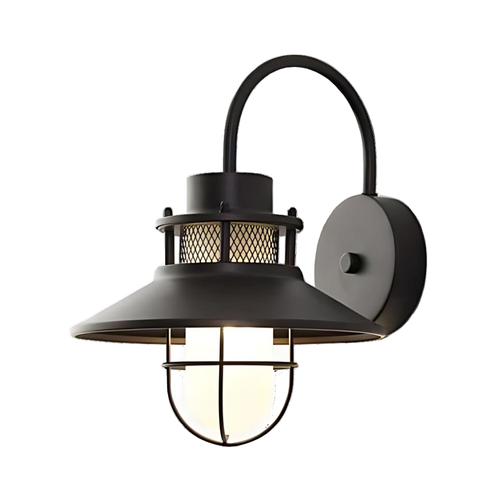Luminous Outdoor Torch Metal Outdoor Wall Lamp
