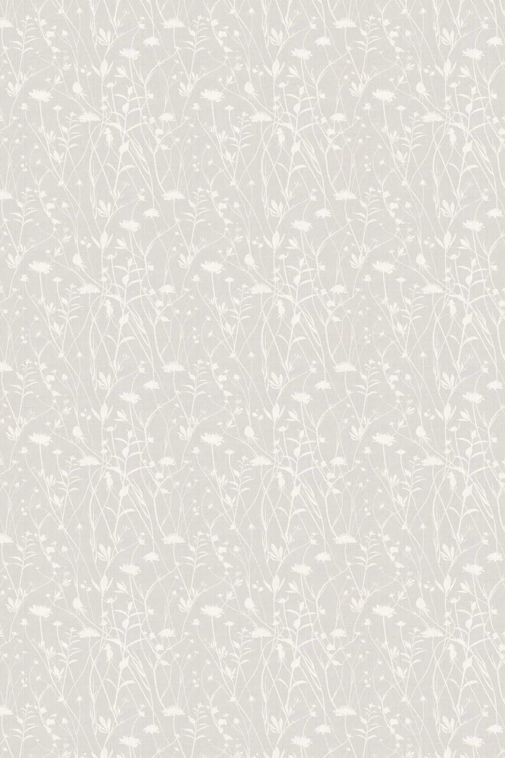 Meadow Floral in Soft Grey Wallpaper